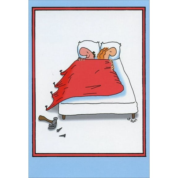 Nobleworks Blanket Nailed to Ground Funny / Humorous Wedding Anniversary Card