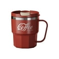 thumbnail image 2 of Stainless Steel Coffee Cups Double Sided Insulating Cup Pure Colour Cup with Lid Portable Safe Mug Personal Coffee Mug for Woman Children Office Home School, 2 of 6