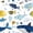 Blue Yellow, variant on Castle Fairy Stained Glass Whale Full Size Bedding Sets 7 Pieces,Jellyfish Coral Underwater Tile Full Size Bed in a Bag,Cyan Navy,Black Reversible