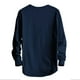 thumbnail image 5 of Blusas y camisas de manga larga y cuello redondo para hombre, estilo casual, de color liso, de poliéster y algodón., 5 of 5