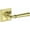Brass, variant on Baldwin HDDUNCHR003 Dunsmoor Non-Turning One-Sided Dummy Door Lever - Brass