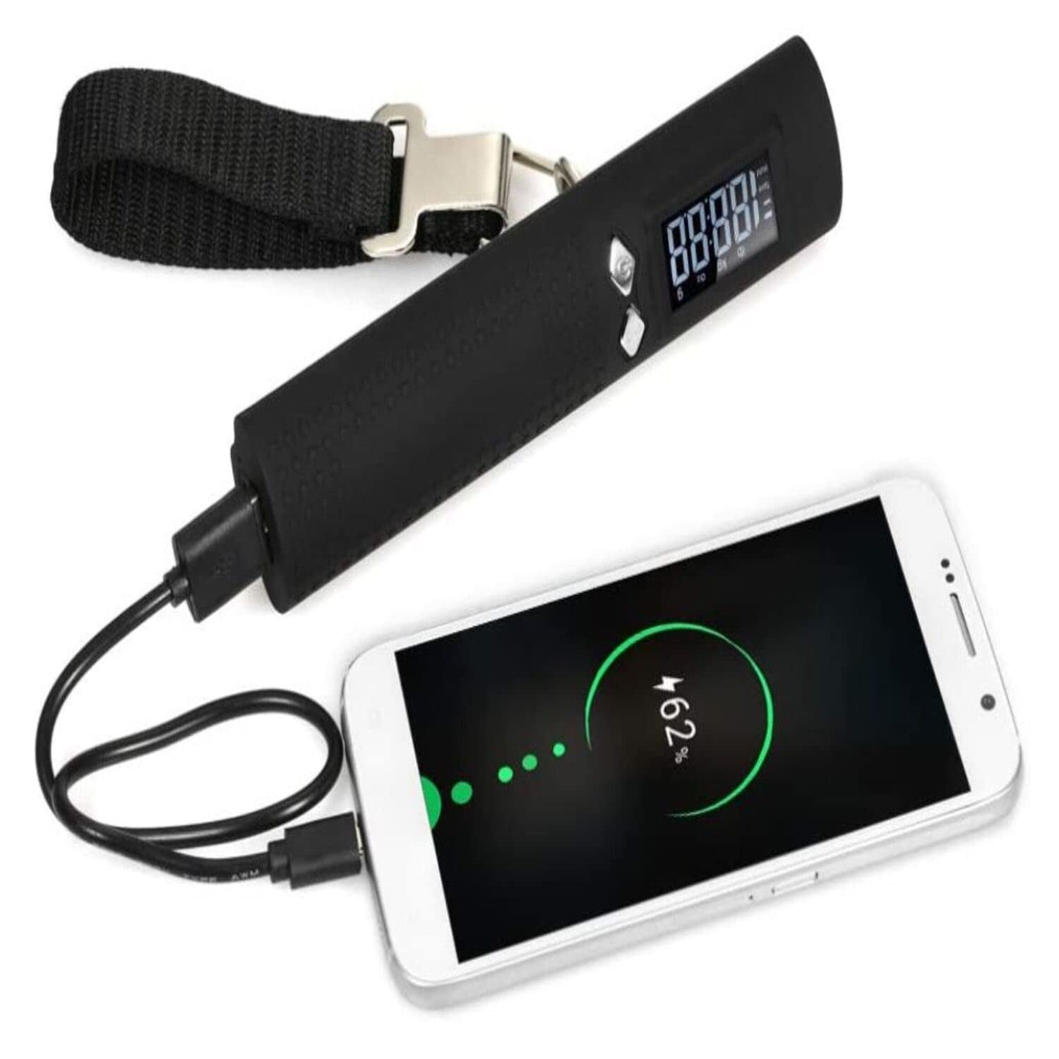 Balance Portable - QIILU - Pèse-bagages Numérique - Affichage LED - Précision 0,01 Kg - Charge