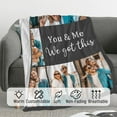 thumbnail image 6 of Custom Blanket with Photo Personalized Blankets and Throws Picture Blanket for Birthday Christmas Valentine Customized Gifts for Mom Dad Couple Girlfriend Boyfriend Wife Husband, 6 of 6