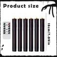 thumbnail image 3 of Flameless Taper Candles, 6 Pcs Flickering LED Candlesticks with Remote, Battery Operated - B, 3 of 8