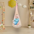 thumbnail image 2 of Swing Chair,Cotton Child Hammock Swing Chair,Sensory Swing,Hanging Hammock Chair with Inflatable Pillow for Outdoor and Indoor,Easy to Hang Comfortable Nest,1 PC,Max 176Lbs(White), 2 of 8