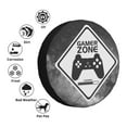 thumbnail image 6 of DouZhe Waterproof Spare Tire Cover, Gamer Zone Gray Sign Prints Adjustable Wheel Covers Fit for Jeep Trailer RV SUV Car, 17 inch, 6 of 7