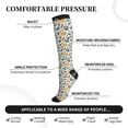 thumbnail image 3 of Lsque Travel Elements Pattern Sport Compression Socks for Men & Women 15-20 mmHg Knee High Nurse Pregnant Running Medical and Travel Athletic, 3 of 6