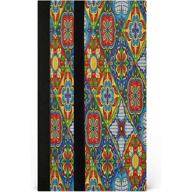 xigua Poignée de Porte de Réfrigérateur Ensemble de 2 Poignées d'Appareils de Cuisine Lavables Réutilisables Décor Propre Antidérapant Protecteur Lave-Vaisselle Réfrigérateur - Céramique Mexicaine Ethnique