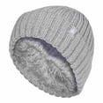 thumbnail image 1 of Heat Holders - Girls Thick Chunky Ribbed Beanie Hat with Bobble for Winter, 1 of 2