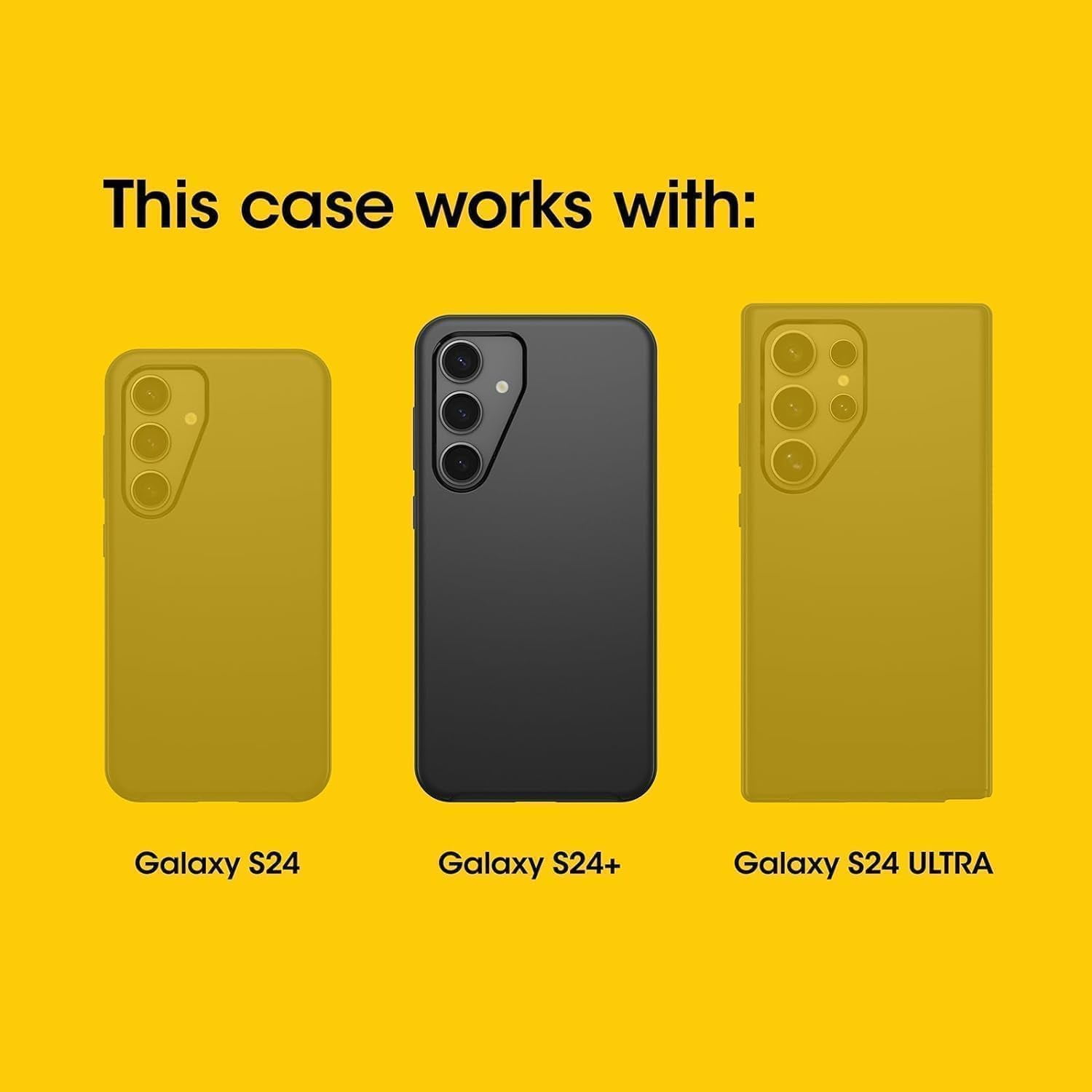 OtterBox Samsung Galaxy S24+ (Only) - Defender Series Pro Case - Black - Screenless - Rugged & Durable - with Port Protection - Holster Clip Includes