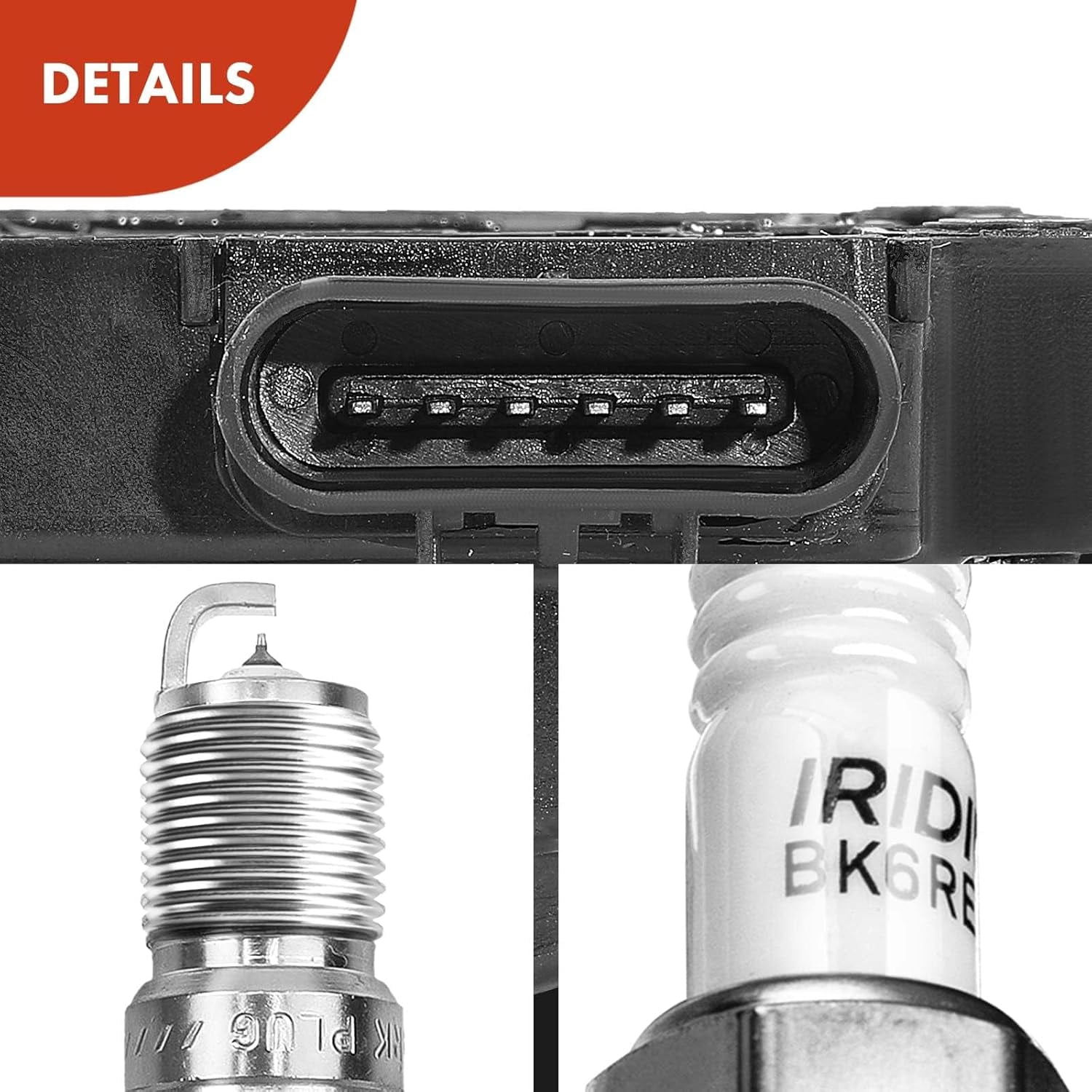 A-Premium Ignition Coils and Spark Plugs Kits Compatible with Chevrolet Silverado 1500, Equinox, Malibu, Impala, Express 1500 & GMC Sierra 1500, Savana 1500 & Buick Lucerne & Saturn Vue, Relay