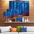 thumbnail image 3 of Mysterious Blue Thick Woods - Modern Forest Canvas Art, 3 of 4