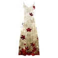 thumbnail image 5 of Qiopertar Robe d'Été Imprimée Décontractée Sans Manches Col en V pour Femmes en Solde Livraison Gratuite à Moins de 5$ jusqu'à 90 % de Réduction, 5 of 5