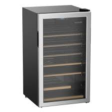 Vissani 3.6 cu. ft. Stainless Steel Beverage & Wine Cooler, Holds 130 Cans or 33 Wine Bottles