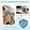 blue, variant on Squeeze Stress Relief Simulated Peanut Flour Ball, Slow Rise Sensory Fidget for Anxiety Relief and Desk Calming,Independence Day Focus & Relaxation Gift