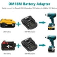 thumbnail image 3 of DM18M Battery Adapter for Makita 18V Tools Convert for Dewalt 20V Battery & Milwaukee M18 18V Battery to Makita 18V Battery BL1830 BL1840 BL1850 with USB Charging Port(Bare Adapter Only), 3 of 8