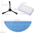 thumbnail image 2 of Kit de filtro HEPA XCF para ZACO V5s pro V5x ILIFE V5s V5 V3s V3 Pro 6 filtros 6 toallitas 8 cepillos laterales, 2 of 4