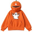 thumbnail image 5 of Halloween Hoodies for Women Pumpkin Mask Oversized Hood Sweatshirt Kangaroo Pocket Funny Costume Pullover Top, 5 of 5