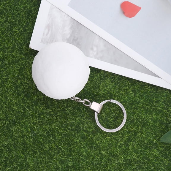 SEWCHICS Sun And Moon Keychain Metal White 1Pack Glowing For Car Key Decoration