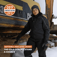thumbnail image 3 of RefrigiWear Women's Insulated Softshell Jacket - Waterproof, Windproof, Warm Winter Coat, -20°F Comfort Rating, 3 of 7