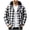 White&16^0701J, variant on Fabrcox S-4XL Men Flannel Shirt Jacket with Hooded Long Sleeve Button Down Men Shacket Plaid with Chest Pocket Casual Oversized Hoodie Coat Green XXXL