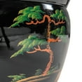 thumbnail image 5 of Oriental Furniture 16" Black Lacquer Fishbowl - Landscape, 5 of 6