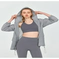 thumbnail image 4 of LYMAYTER ‌Women's UV Protective Hooded Jacket UPF50+ Ultra-Thin Cooling Sun Shirt Long Sleeve Rash Guard, 4 of 9