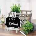 thumbnail image 4 of simhoa 10 Pcs Mini Tableau Noir en Bois avec Support Numéro de Table Panneau F, 4 of 8