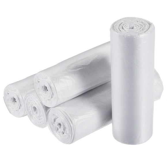 Bolsas de basura pequeñas Uxcell forros de cesto de basura para cocina oficina baño blancas