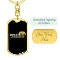 thumbnail image 3 of Mountain Bike Evolution Cycling Stainless Steel or 18k Gold Premium Swivel Dog Tag Keychain, 3 of 8