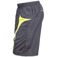 thumbnail image 3 of Spiro - Pantalones cortos de deporte transpirables Modelo Micro-Team hombre caballero - Gym/Running/Verano (Gris/ Verde lima), 3 of 3