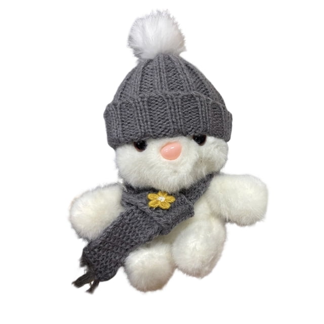 Fokuz Knitted Hat Bunny Soft Huggable Rabbit With Hat Heartwarming For Easter Birthdays Or Just Because