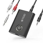 TROND 2-en-1 Bluetooth V4.1 émetteur récepteur / adaptateur audio sans fil 3,5 mm (AptX faible latence pour les deux TX & amp; RX, 2 appareils simultanément, pour TV, stéréo domestique ou lecteur M