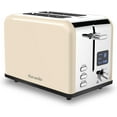thumbnail image 2 of Savania 2-Slice Stainless Steel Bread Toaster, Wide Slot with LCD Display, Control Panels, Bagel/Defrost/Cancel Functions, 6 Setting Shade Dial, Removable Crumb Tray, 2 of 7