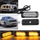 thumbnail image 1 of 12 Uds. Función de sincronización Ultra delgadas luces estroboscópicas intermitentes de montaje en superficie de 12 LED para camión, coche, vehículo, Mini cabeza de luz de parrilla, baliza de emergen, 1 of 5