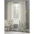 thumbnail image 4 of Eucalyptus Sheer Curtains 96 Inch Length 2 Panels Set, Sage Green Farmhouse Leaf Pastoral Plant Voile Window Treatment Semi Sheer Long Curtains Drapes for Bedroom/Living Room/Kitchen 52"x96"x2, 4 of 7