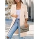 thumbnail image 5 of Blazer PRETTYGARDEN Otoño 2025 para Mujer, Manga Larga Beige, Talla M, 5 of 8