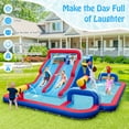 thumbnail image 5 of CIPACHO Inflatable Bounce House with 2 Water Slides and 3 Water Cannons With 750W Blower, Toddlers Boys Girls Backyard Party Gifts, 5 of 11