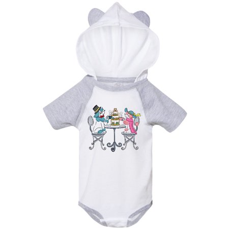 

Inktastic Colorful French Poodles With Tea Gift Baby Boy or Baby Girl Bodysuit