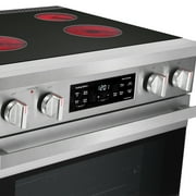 30 in. Heritage Collection 4.6 cu. ft. Electric Range with 4 Surface Burners and Convection Oven in Stainless Steel