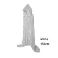 thumbnail image 2 of Matsuzay Halloween mujeres hombres capa elegante con capucha adulta larga capa negra para fiesta capucha Kits de decoración para fiestas blanco 150cm, 2 of 5