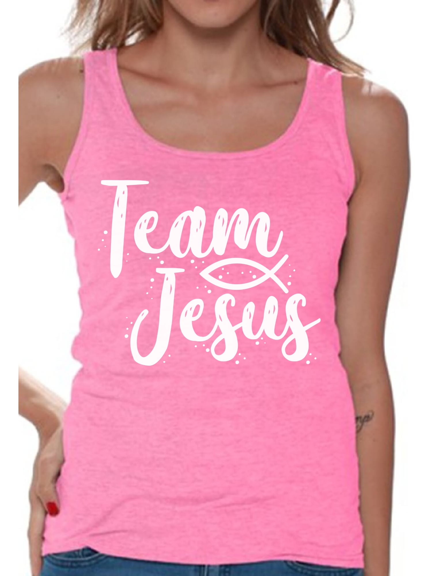 Awkward Styles Team Jesus Tank Top for Her Christian Shirts Christian