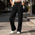 thumbnail image 5 of Sahpxhe Wide Leg Work Pants for Women High Elastic Waist Casual Comfy Loose Pants Trendy Office Trousers with Pockets Black XXXL, 5 of 9