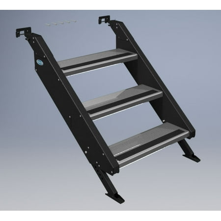 MOR/ryde STP54-010H Entry Step 3 Step; 27-1/2 Inch To 36 Inch Height ...