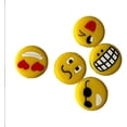 thumbnail image 2 of HUGFEGWE Cool Emoji Tennis Racket Vibration Dampener Soft Silicon Racket Dampener Cartoon Shape Tennis Racquet Shock Absorbers Tennis Racket for Racquetball CJB91-60718, 2 of 7