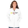 thumbnail image 3 of PACMAN and Blinky 80s Math Equation Zip Up Hoodie Men's Women's Brisco Brands L, 3 of 6