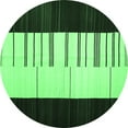 thumbnail image 1 of Ahgly Company Indoor Round Abstract Emerald Green Contemporary Area Rugs, 4' Round, 1 of 4