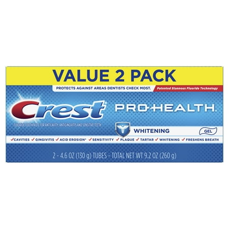 Crest Pro-Health Whitening Gel Toothpaste, 4.6 oz, Pack of