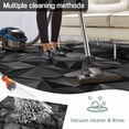 thumbnail image 5 of Black Geometric Outdoor Rug for Patio/Deck/Porch, Non-Slip Large Area Rug 3 x 5 Ft, Contemporary Minimalism Abstract Pattern Indoor Outdoor Rugs Washable Area Rugs, Camping Rug Carpet Runner, 5 of 8