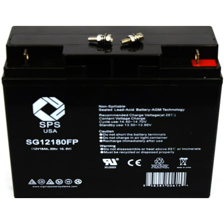 SPS Brand 12V 18Ah Replacement Battery for Stanley 500 Amp Jump Starter Battery (1 Pack)